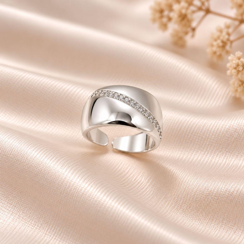 ANEL  AJUSTAVEL LINHA DE ZIRCONIA