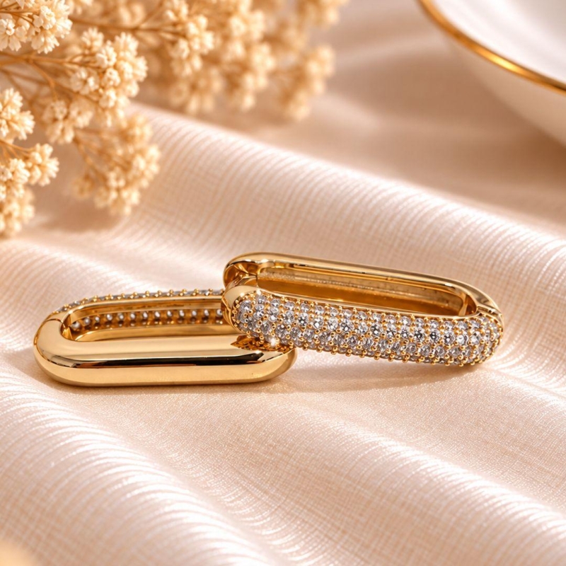 ARGOLA OVAL ZIRCONIA
