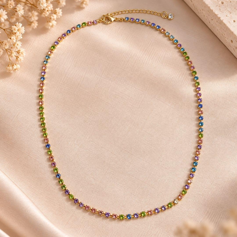 CHOCKER QUADRADOS COLORIDOS