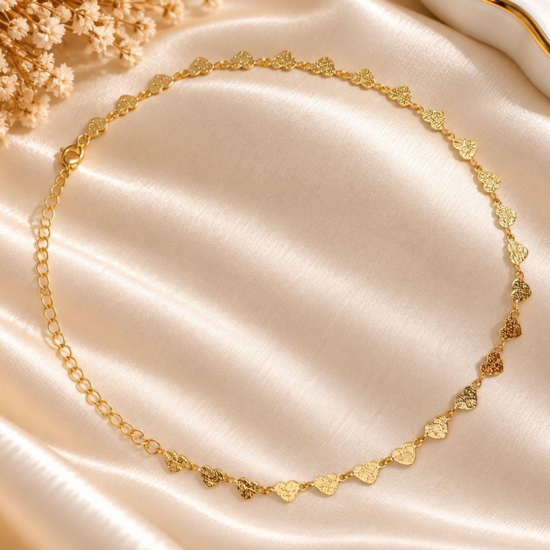 CHOCKER CORACOES TEXTURIZADOS