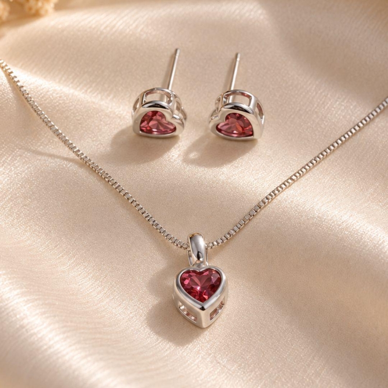 CONJUNTO CORACAO VERMELHO