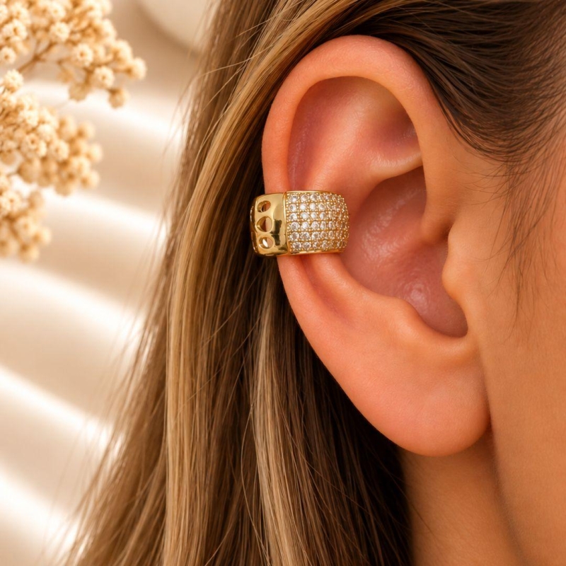 PIERCING 6 FILEIRAS ZIRCONIA 0.9MM