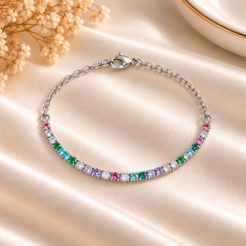 PULSEIRA MEIA RIVIERA COLORIDA 2.0MM