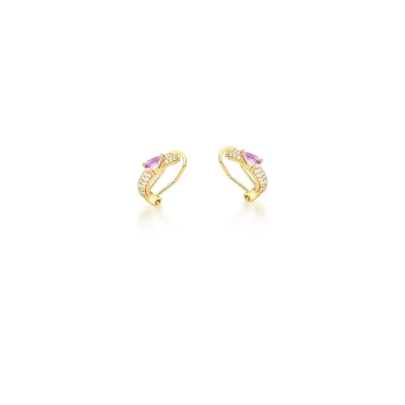 PIERCING PRESSAO AMETISTA LAVANDA