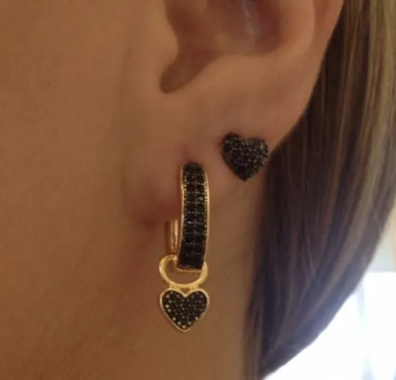 ARGOLA MICRO ZIRCONIA NEGRA
