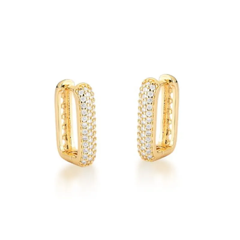 ARGOLA RETANGULAR 3F ZIRCONIA
