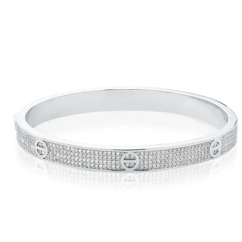 BRACELETE INSPIRAÇÃO C ZIRCONIA RODIO