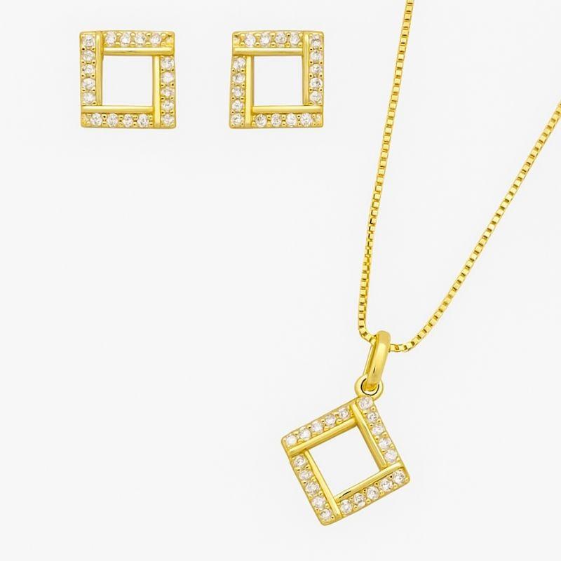 CONJUNTO TRAPEZIO ZIRCONIA
