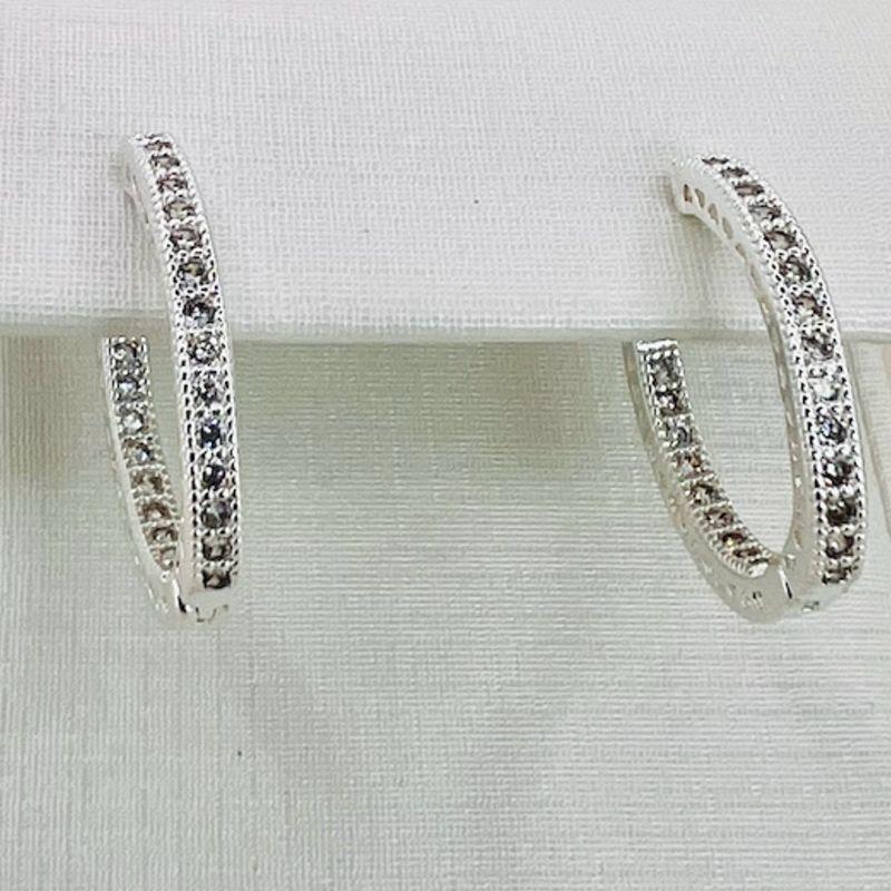 ARGOLA 1 FILEIRA ZIRCONIA DENTRO E FORA