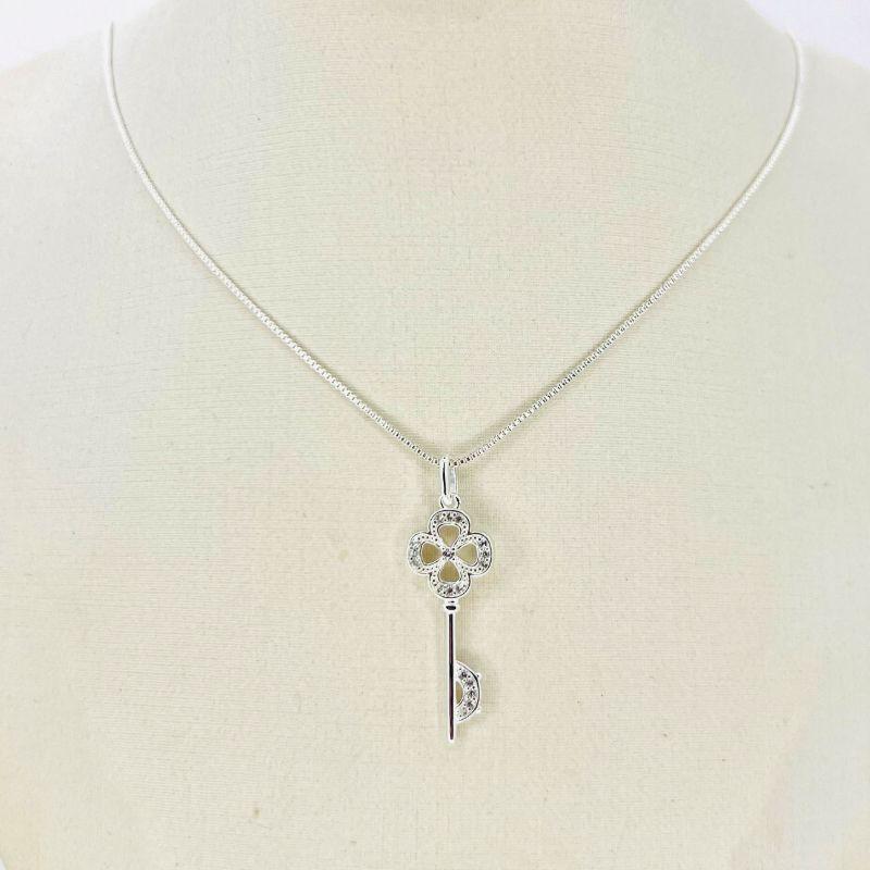 COLAR CHAVE ZIRCONIA