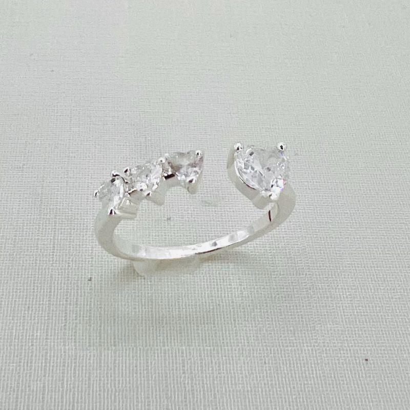 ANEL 4 CORACOES ZIRCONIA