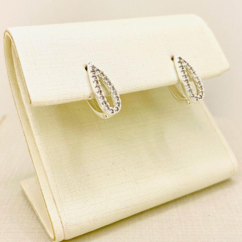 ARGOLA GOTA VAZADA ZIRCONIA