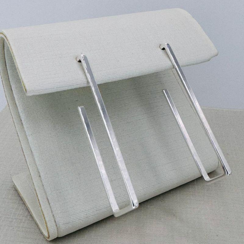 ARGOLA RETANGULAR CHAPADO