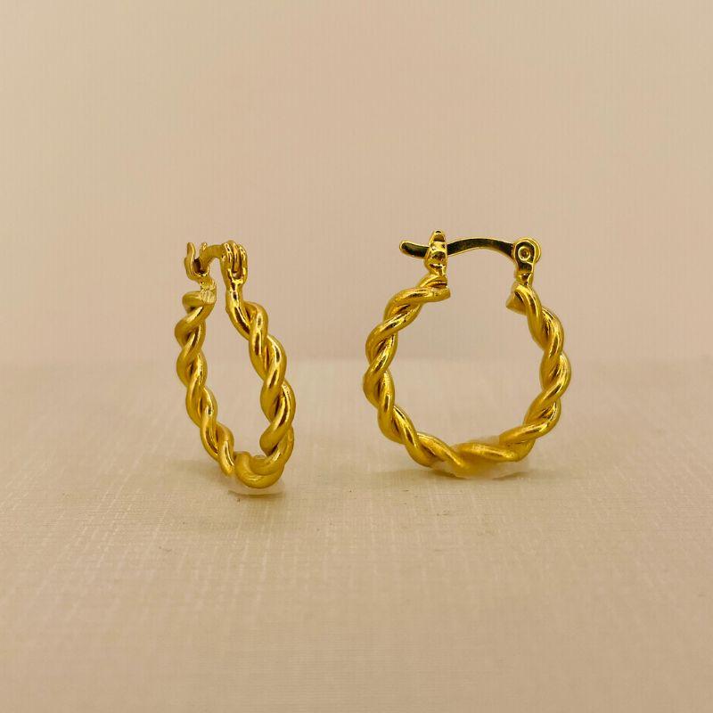 ARGOLA TORCIDA FECHO ITALIANO