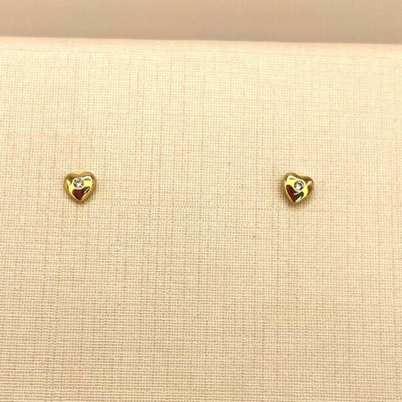 BRINCO CORAÇAO LISO COM PONTO LUZ