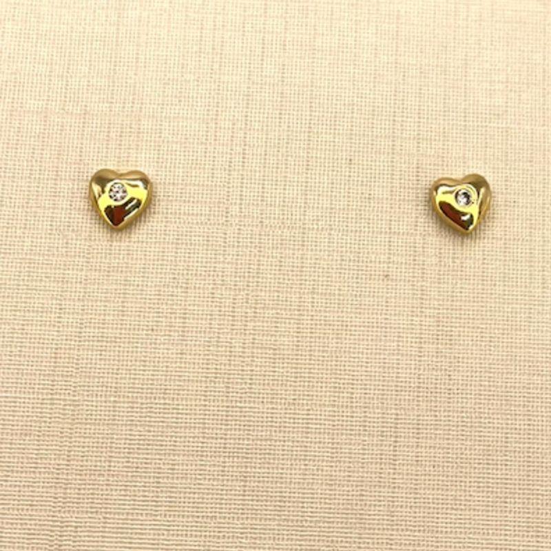 BRINCO CORAÇAO LISO COM PONTO LUZ