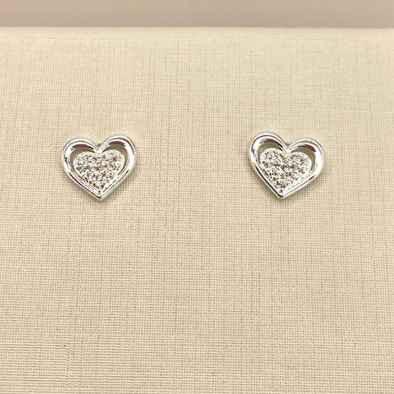 BRINCO CORAÇAO LISO E ZIRCONIA INTERNA