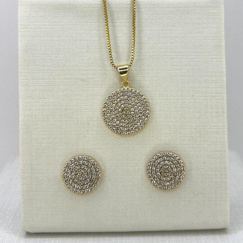 CONJUNTO CIRCULO ZIRCONIA