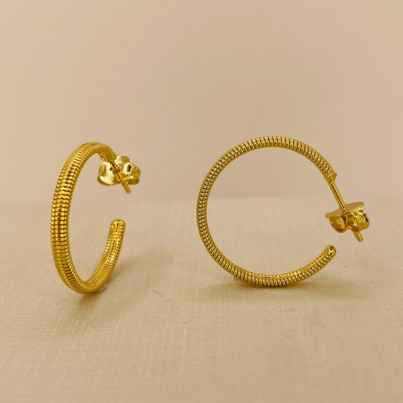 MEIA ARGOLA TEXTURIZADA