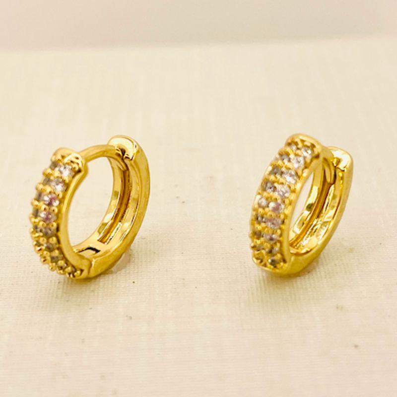 ARGOLA DUPLA ZIRCONIA