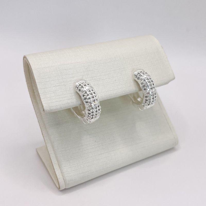 BRINCO ARGOLA ZIRCONIA CRAVEJADO