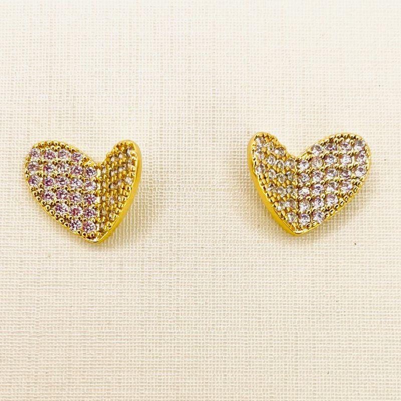 BRINCO CORACAO DOBRADO ZIRCONIA