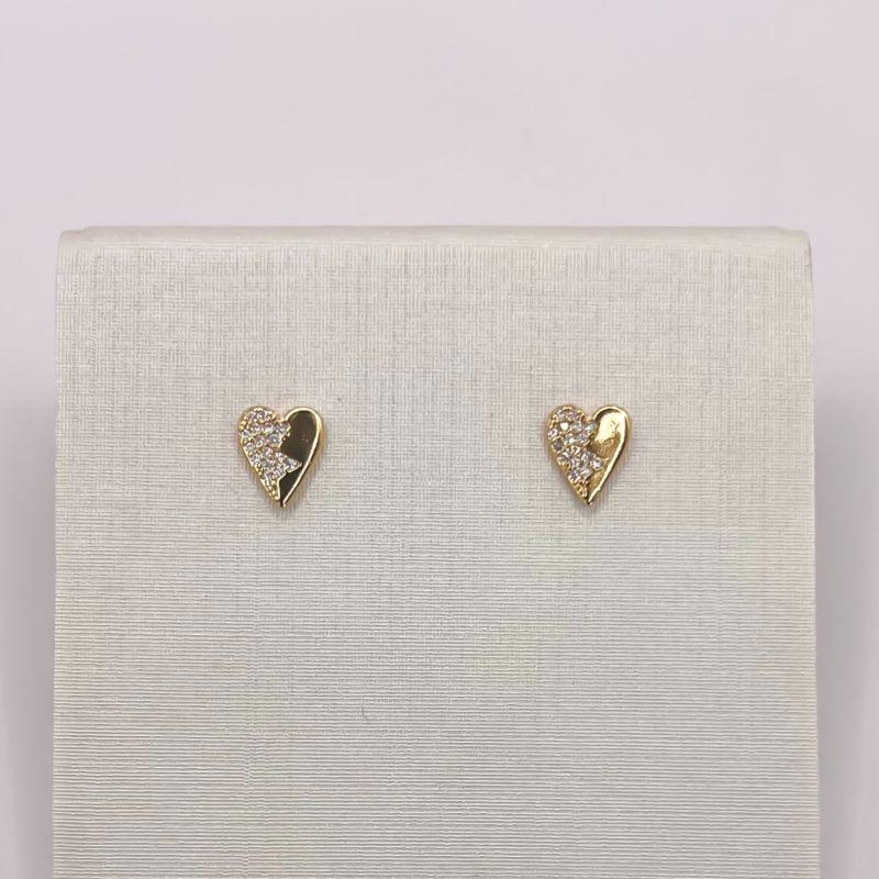 BRINCO MINI CORACAO CRAVEJADO