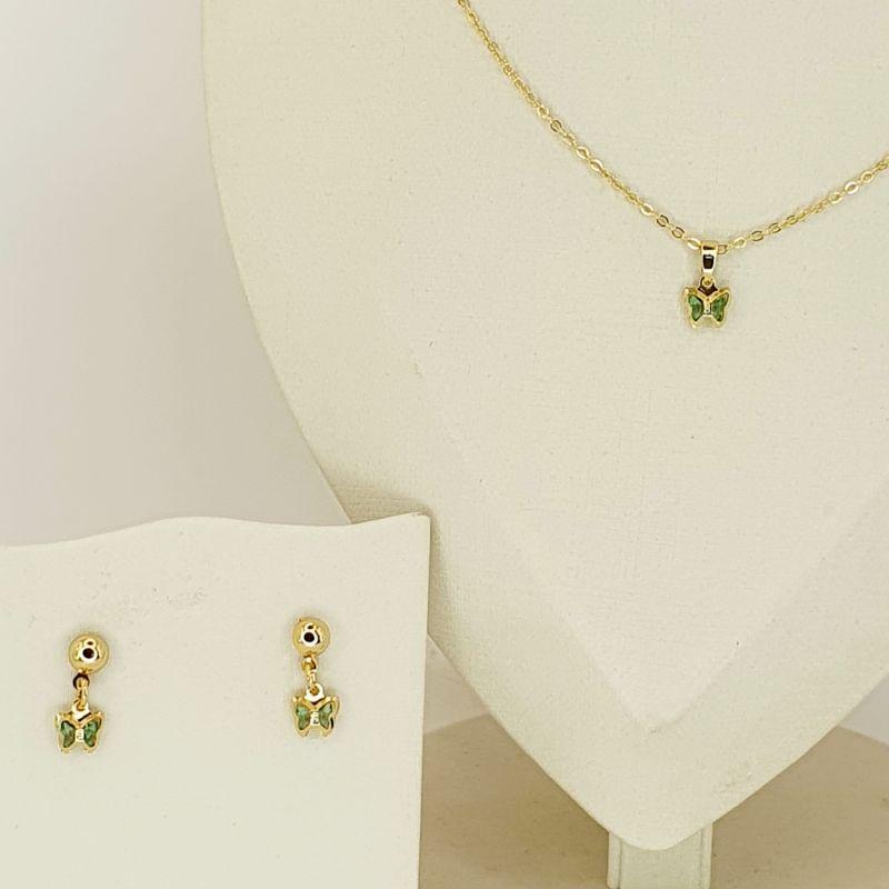 CONJUNTO BORBOLETA VERDE