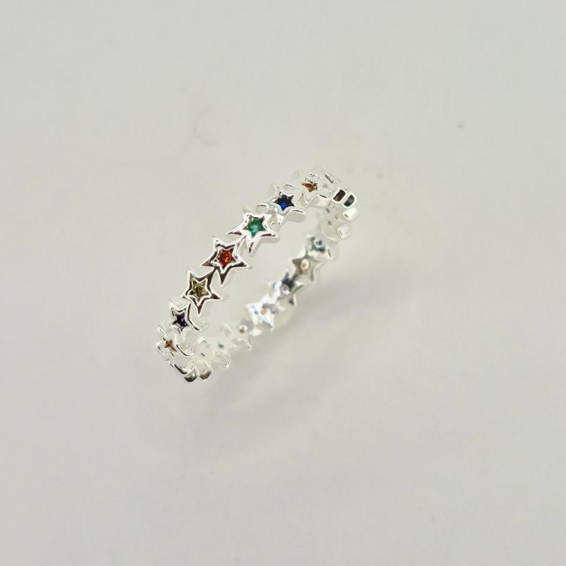 ANEL ESTRELAS COLORIDAS