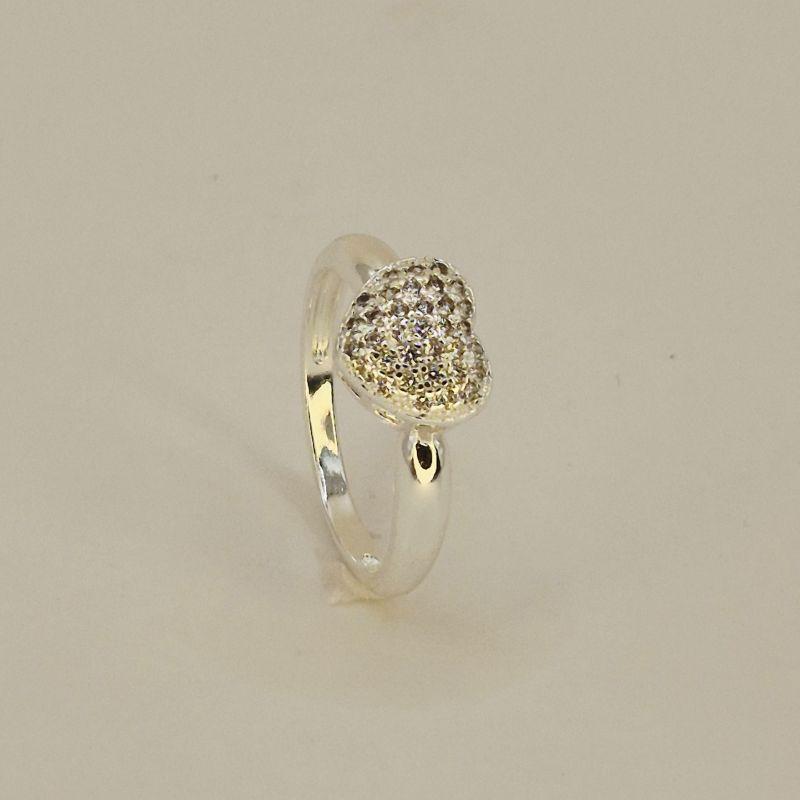 ANEL CORACAO CRAVEJADO