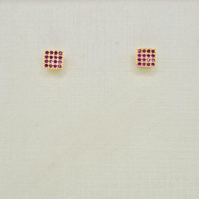 BRINCO QUADRADO ROSA