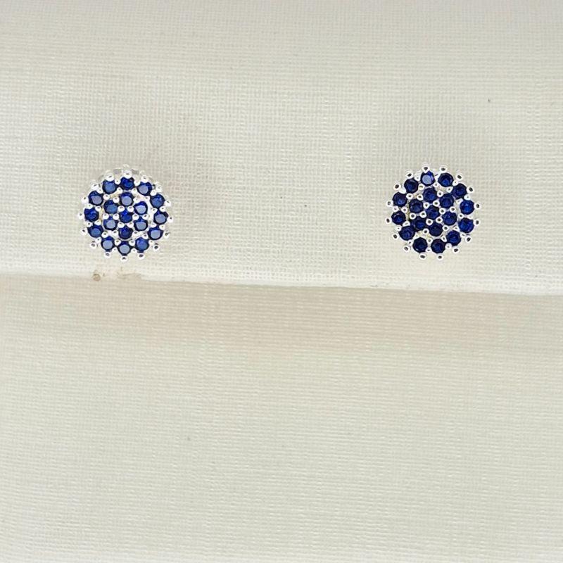 BRINCO REDONDO ZIRCONIA SAFIRA