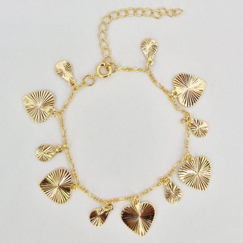 PULSEIRA CORAÇAO E GOTA LAMINADO