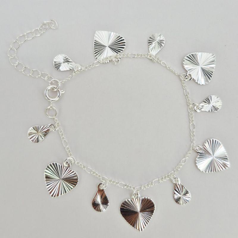 PULSEIRA CORAÇAO E GOTA LAMINADO