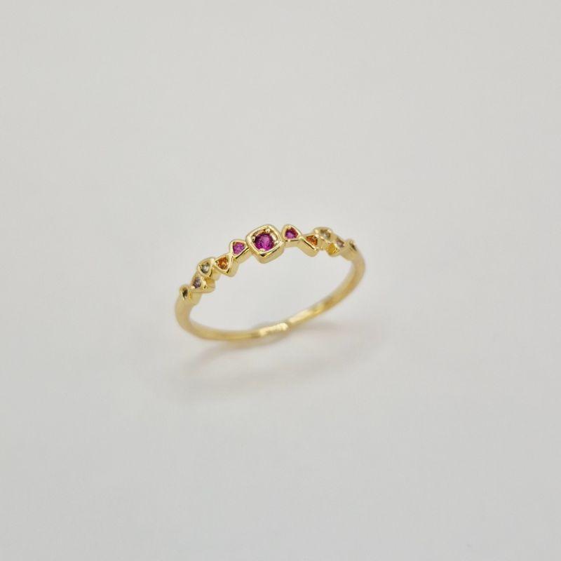 ANEL PEDRAS COLORIDAS