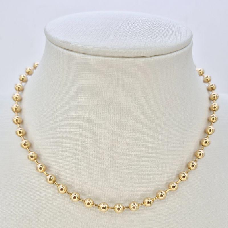 CHOCKER ESFERAS DOURADAS