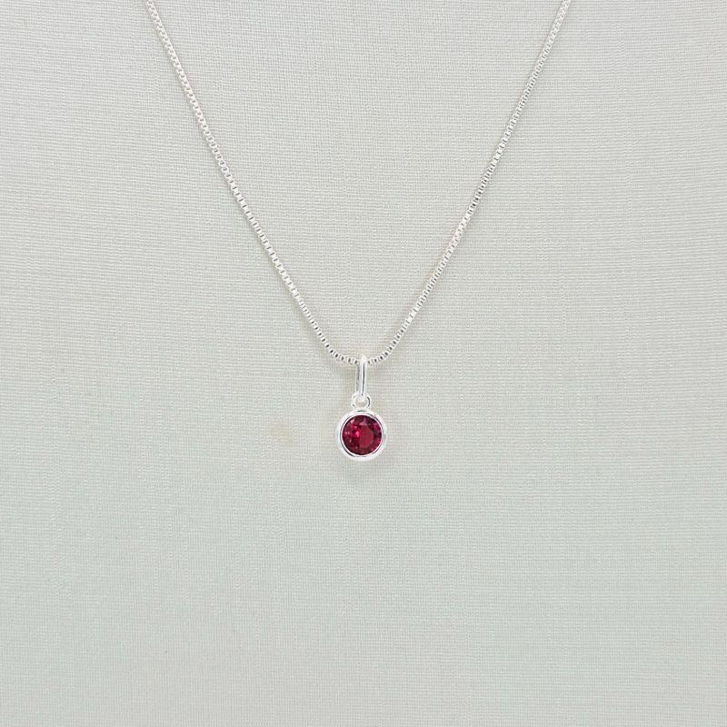 COLAR PEDRA VERMELHA