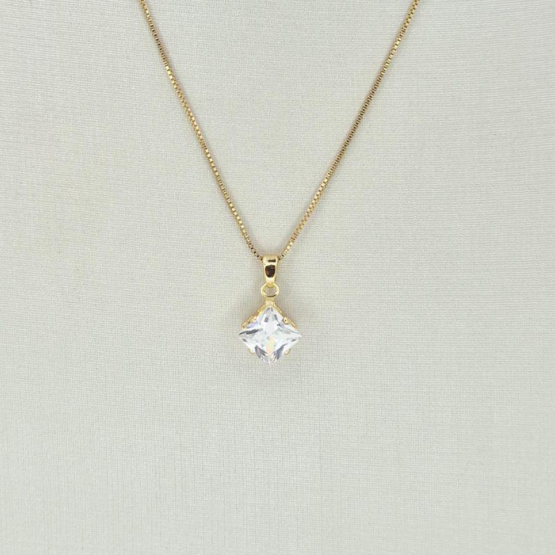 COLAR PONTO DE LUZ QUADRADO