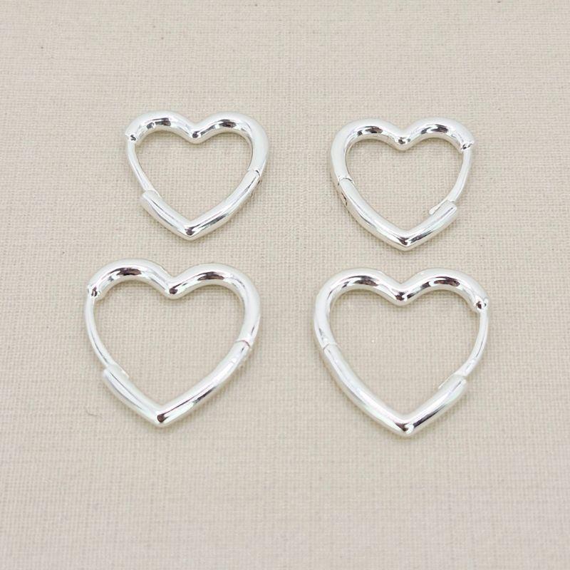 DUO ARGOLA DE CORACAO LISO