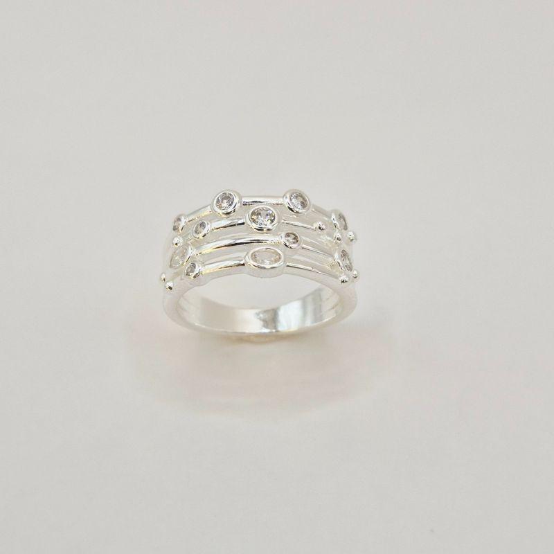 ANEL 4 AROS COM PONTOS DE LUZ