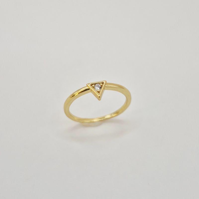 ANEL TRIANGULO CRAVEJADO