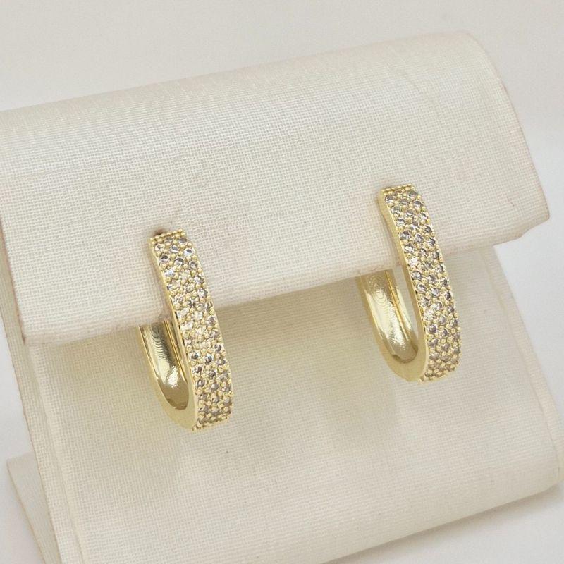 ARGOLA OVAL ZIRCONIAS