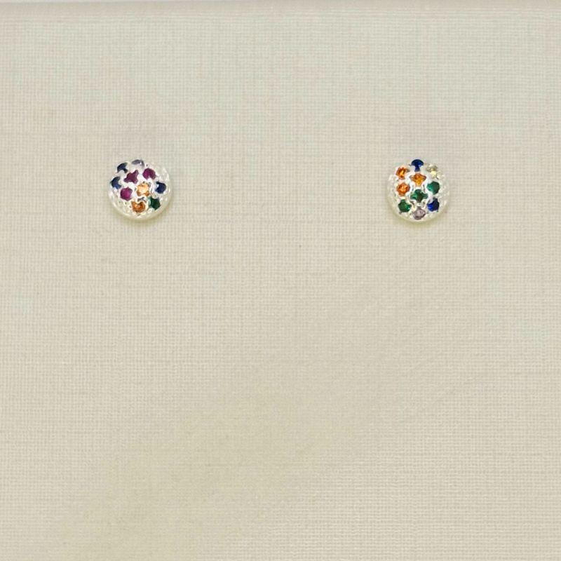 BRINCO CIRCULO PEDRAS COLORIDAS