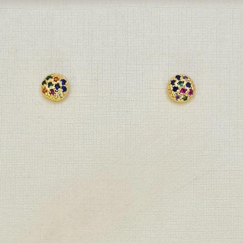 BRINCO CIRCULO PEDRAS COLORIDAS