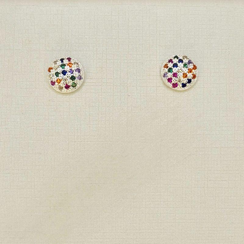 BRINCO CIRCULO PEDRAS COLORIDAS