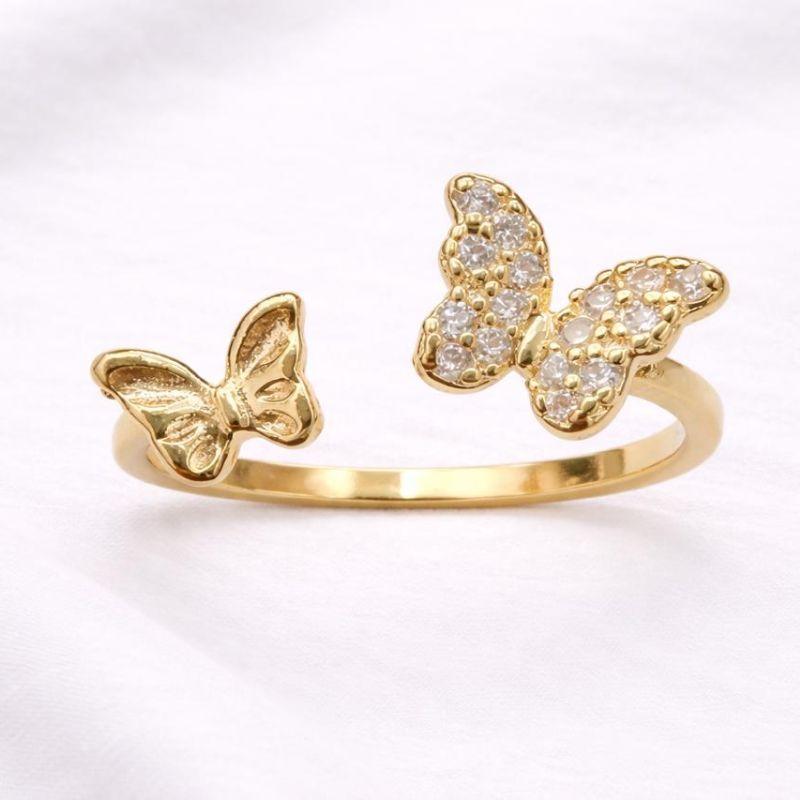 ANEL BORBOLETAS AJUSTAVEL CRAVEJADO