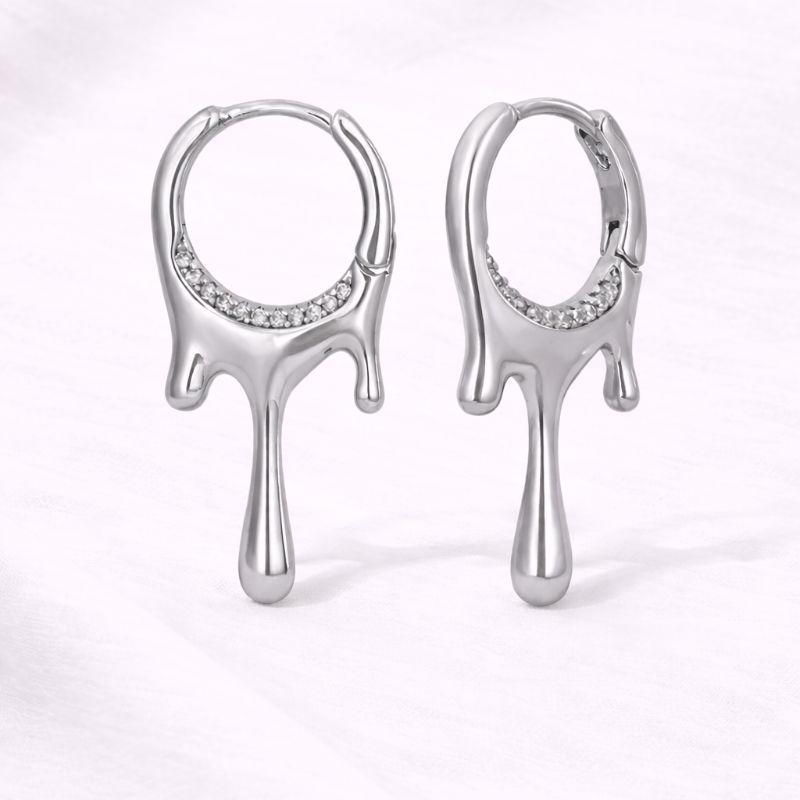 ARGOLA GOTAS ZIRCONIA