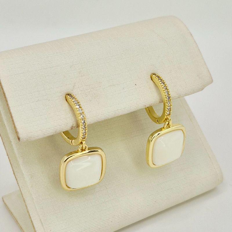 ARGOLA QUADRADO BRANCO