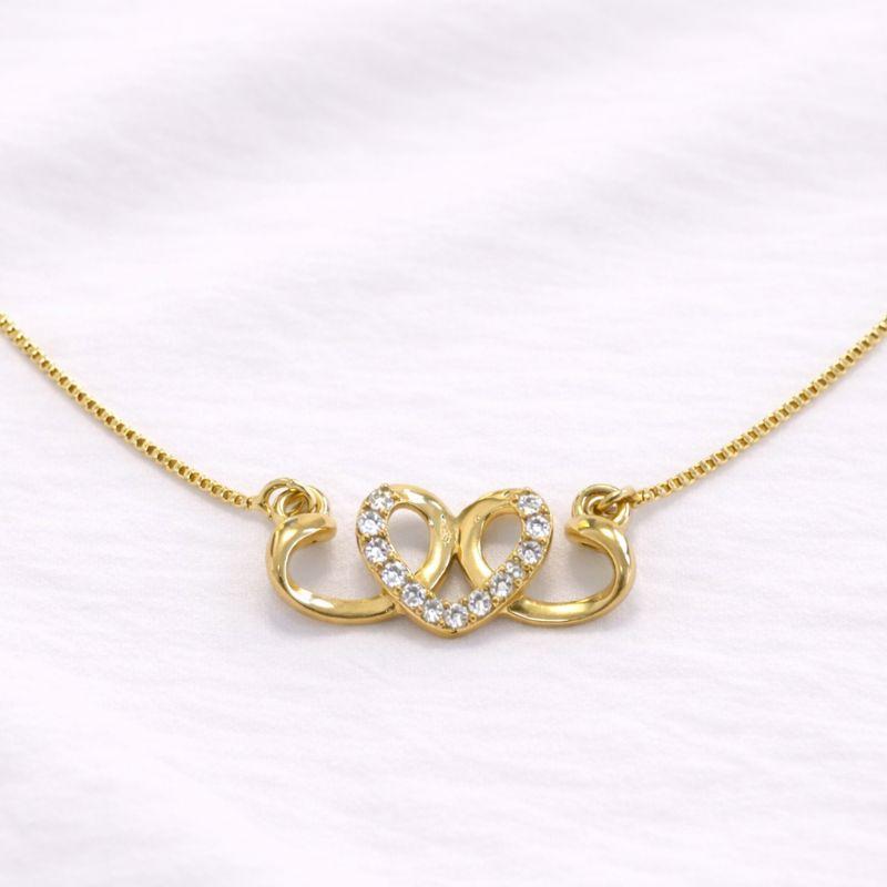 COLAR CORACAO BIPARTIDA