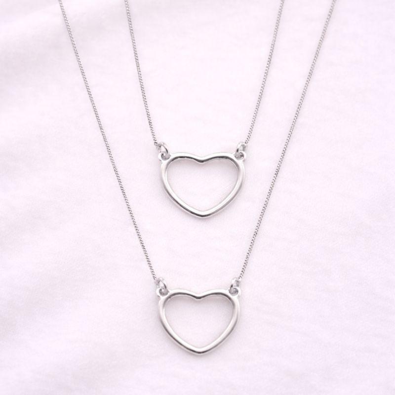 COLAR CORAÇOES VAZADOS